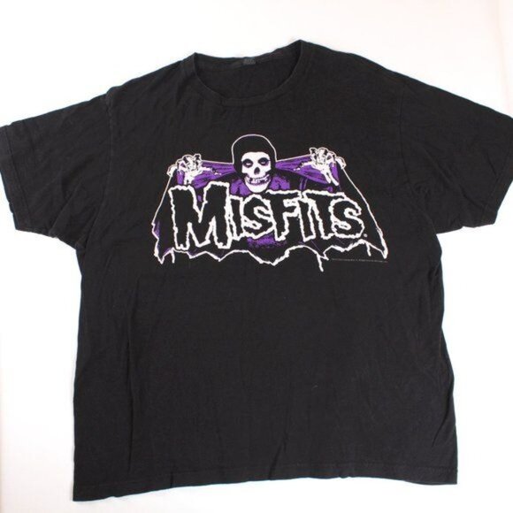 The Misfits Other - Vintage THE MISFITS Mens XL Shirt Punk Rock Band Music Skeleton Hard Core
